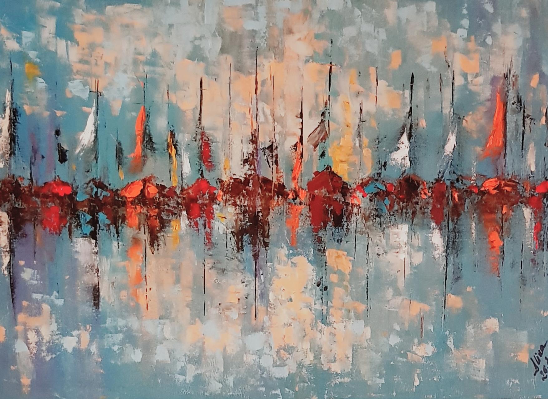 ArteDiAlina.com painting: busy day